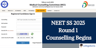 NEET SS 2025 Round 1 Counselling Begins @mcc.nic.in; Check Complete Schedule Here